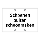 Schoenen buiten schoonmaken