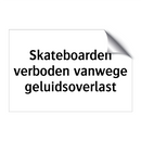 Skateboarden verboden vanwege geluidsoverlast