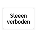 Sleeën verboden
