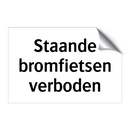 Staande bromfietsen verboden