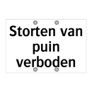 Storten van puin verboden