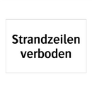 Strandzeilen verboden