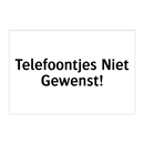 Telefoontjes Niet Gewenst