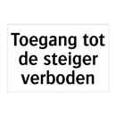 Toegang tot de steiger verboden