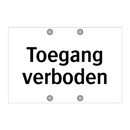 Toegang verboden