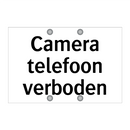 Camera telefoon verboden