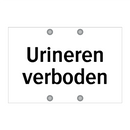 Urineren verboden