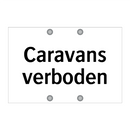 Caravans verboden