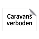 Caravans verboden