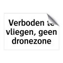Verboden te vliegen, geen dronezone