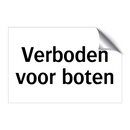 Verboden voor boten