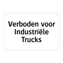 Verboden voor Industriële Trucks