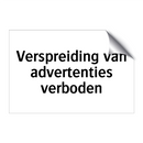 Verspreiding van advertenties verboden