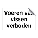 Voeren van vissen verboden