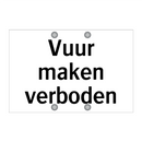 Vuur maken verboden