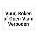 Vuur, Roken of Open Vlam Verboden