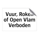 Vuur, Roken of Open Vlam Verboden