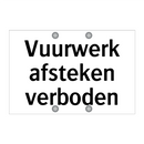Vuurwerk afsteken verboden