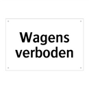 Wagens verboden