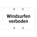 Windsurfen verboden