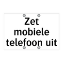 Zet mobiele telefoon uit