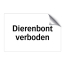 Dierenbont verboden