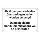 Afval dumpen verboden. Overtredingen /.../ - Dumping debris prohibited. Violations /.../