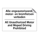 Alle ongeautoriseerde motor- en /.../ - All Unauthorized Motor and Moped /.../