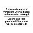 Barbecueën en vuur verboden! Overtredingen /.../ - Grilling and fires prohibited! /.../