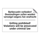 Barbecueën verboden! Overtredingen /.../ - Grilling prohibited! Violations /.../