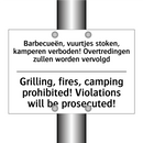 Barbecueën, vuurtjes stoken, kamperen /.../ - Grilling, fires, camping prohibited! /.../