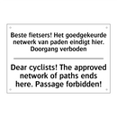Beste fietsers! Het goedgekeurde /.../ - Dear cyclists! The approved network /.../