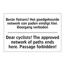 Beste fietsers! Het goedgekeurde /.../ - Dear cyclists! The approved network /.../
