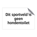 Dit sportveld is geen hondentoilet