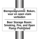 Bieropslagruimte: Roken, vuur /.../ - Beer Storage Room: Smoking, Fire, /.../