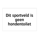 Dit sportveld is geen hondentoilet