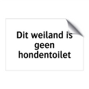 Dit weiland is geen hondentoilet