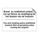 Brand- en rookbeleid verboden. /.../ - Fire and smoking policy prohibited. /.../