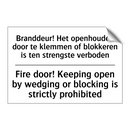 Branddeur! Het openhouden door /.../ - Fire door! Keeping open by wedging /.../