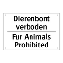 Dierenbont verboden - Fur Animals Prohibited