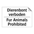 Dierenbont verboden - Fur Animals Prohibited
