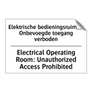 Elektrische bedieningsruimte: /.../ - Electrical Operating Room: Unauthorized /.../