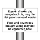 Eten en drinken dat meegebracht /.../ - Food and beverages brought along /.../