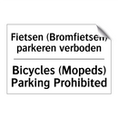 Fietsen (Bromfietsen) parkeren /.../ - Bicycles (Mopeds) Parking Prohibited/.../