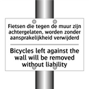 Fietsen die tegen de muur zijn /.../ - Bicycles left against the wall /.../