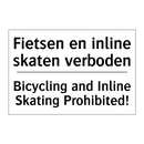 Fietsen en inline skaten verboden/.../ - Bicycling and Inline Skating Prohibited!/.../