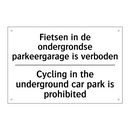Fietsen in de ondergrondse parkeergarage /.../ - Cycling in the underground car /.../