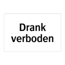 Drank verboden