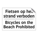 Fietsen op het strand verboden - Bicycles on the Beach Prohibited/.../