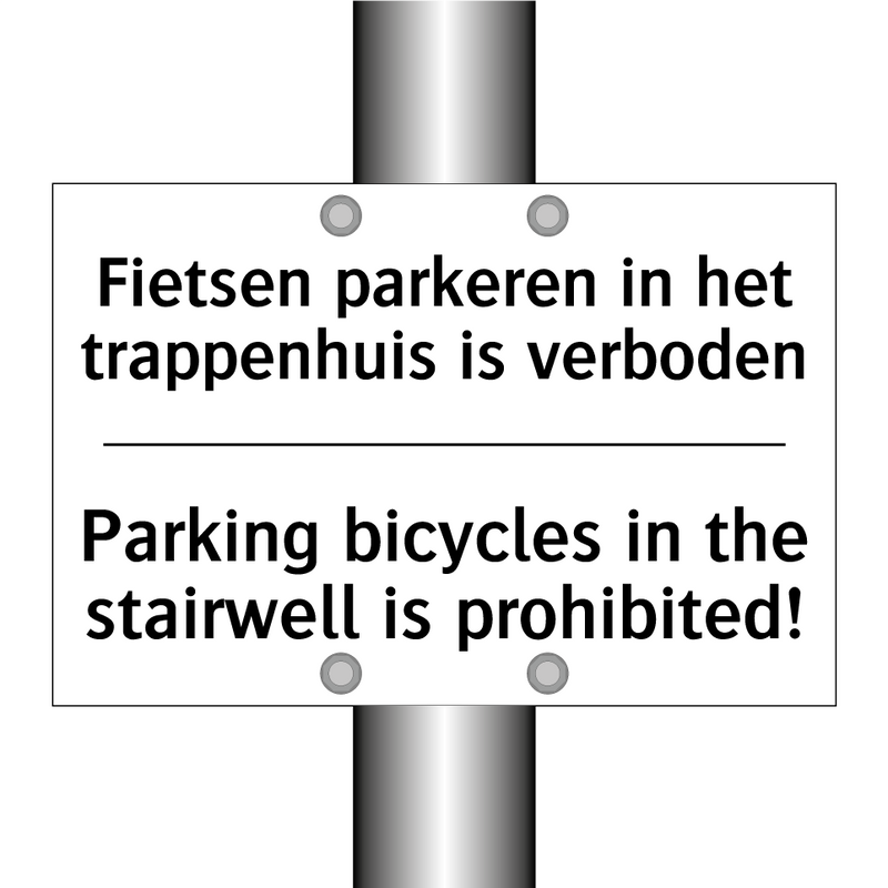 Fietsen parkeren in het trappenhuis /.../ - Parking bicycles in the stairwell /.../